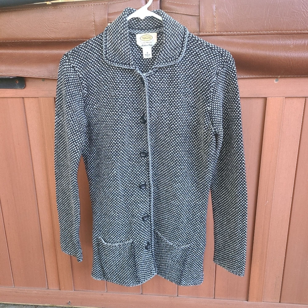 Talbots Vintage Wool Blend Blazer Jacket‎ Button down Collar Size S